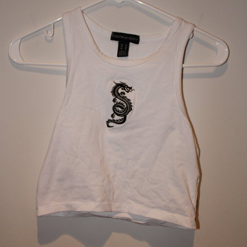 White Dragon Baby Tee